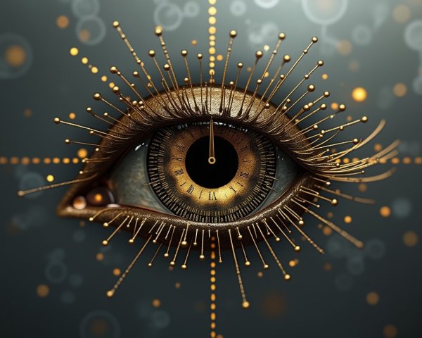 Artistic Representation of a Large Intricate Human Eye