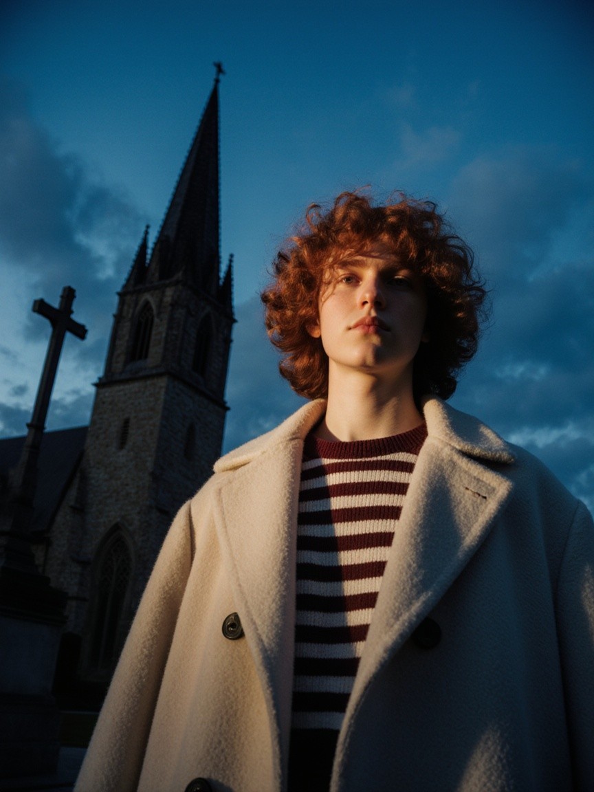 Ginger Curls in Soft Light Portrait