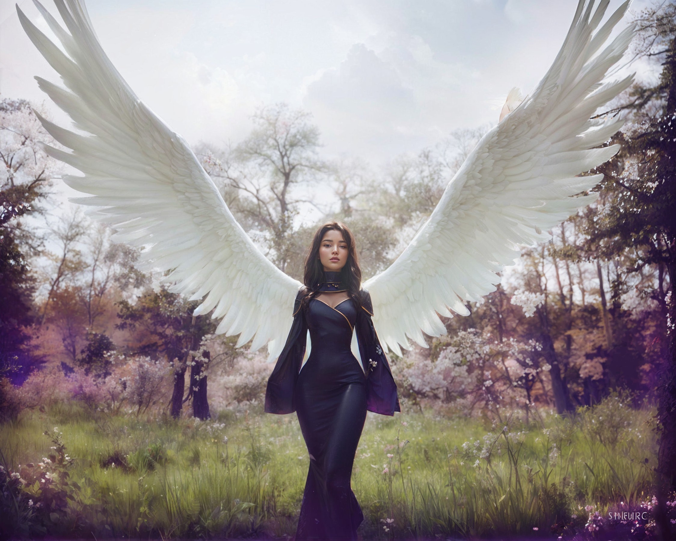 Majestic Wings in an Ethereal Landscape