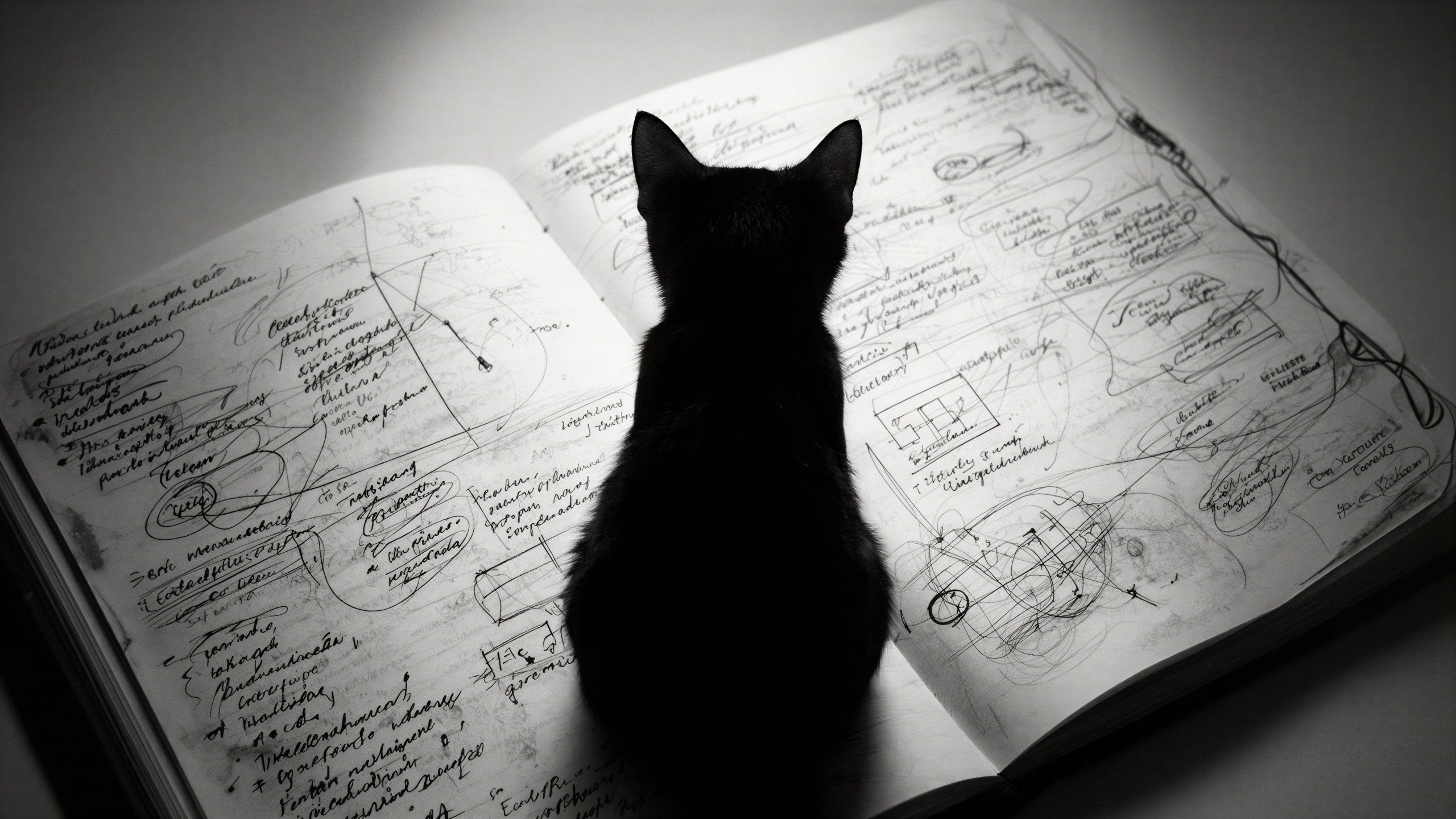 A Cat's Perspective on a Writer's Chaos (FluX2 Base)