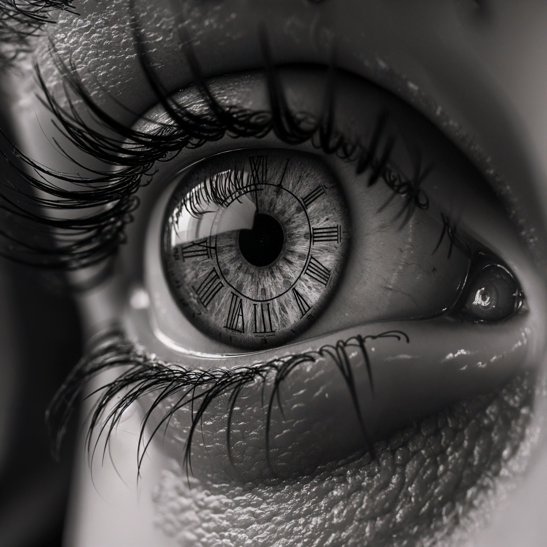 Time Reflected in a Human Eye