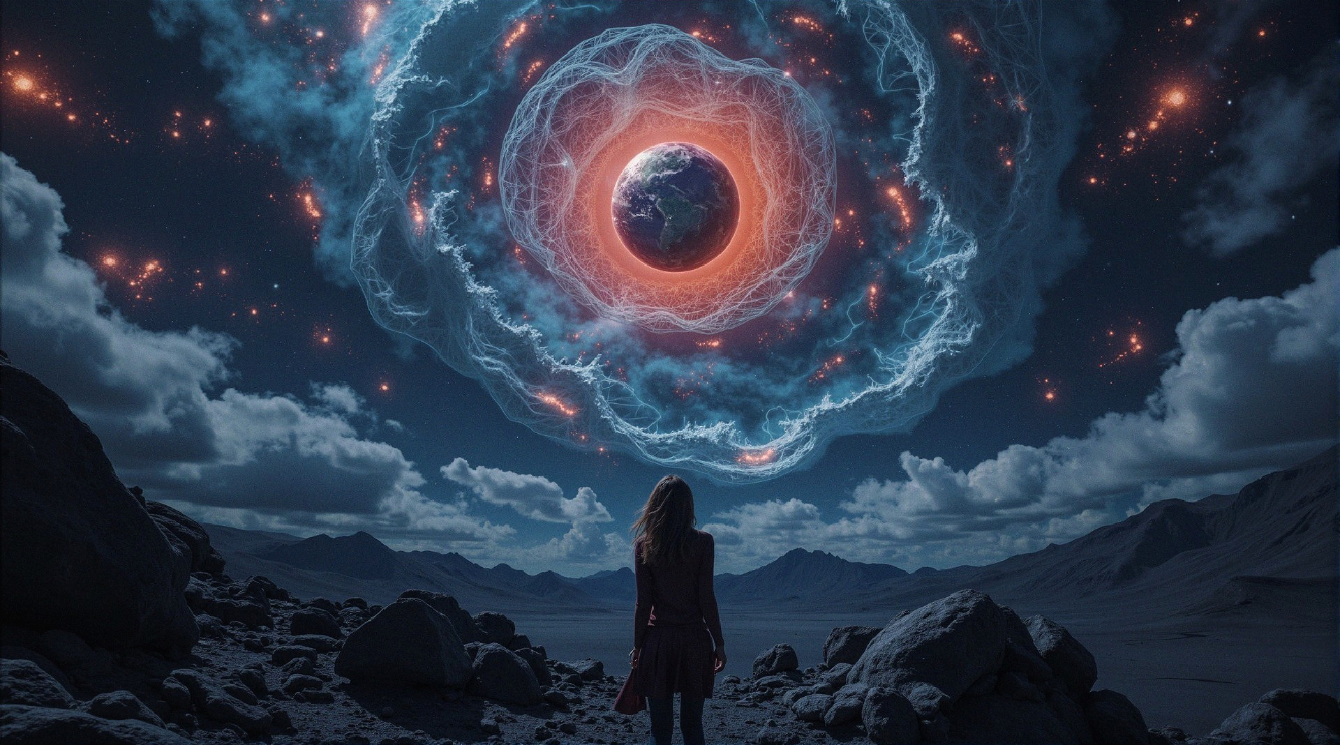 Enigmatic Encounter at Sunset Horizon