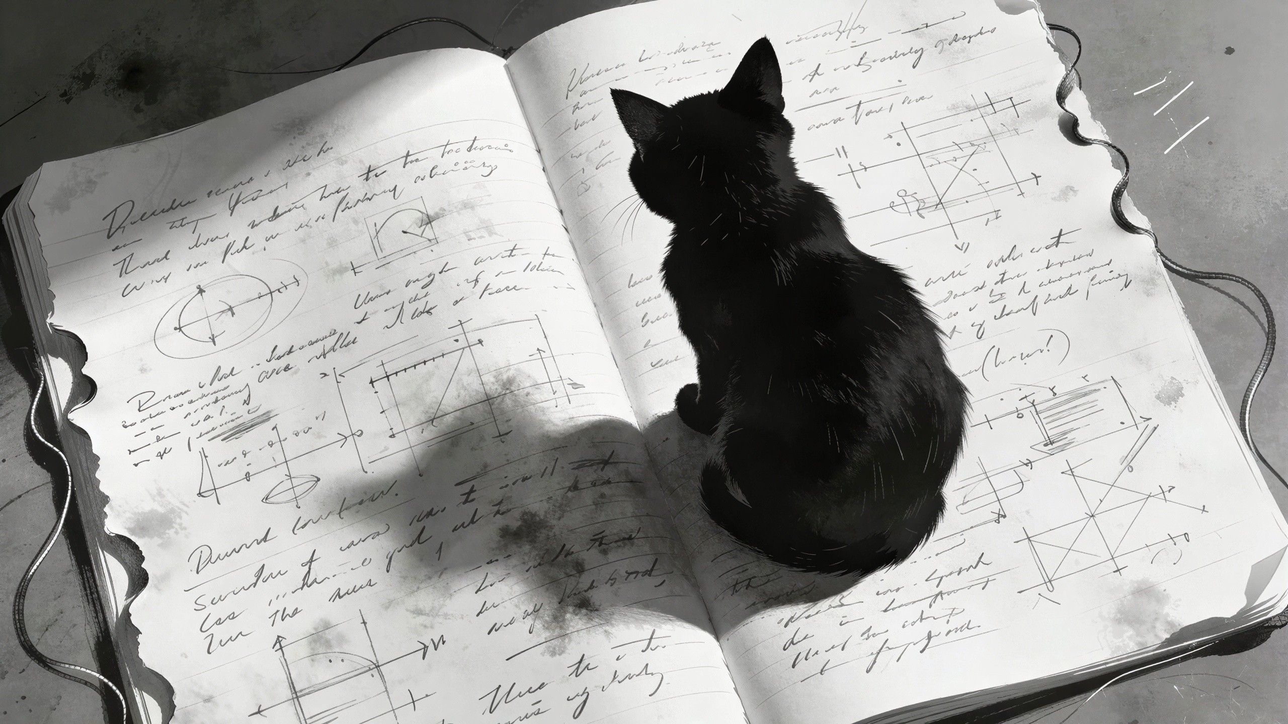 A Cat's Perspective on a Writer's Chaos (SeeDream)