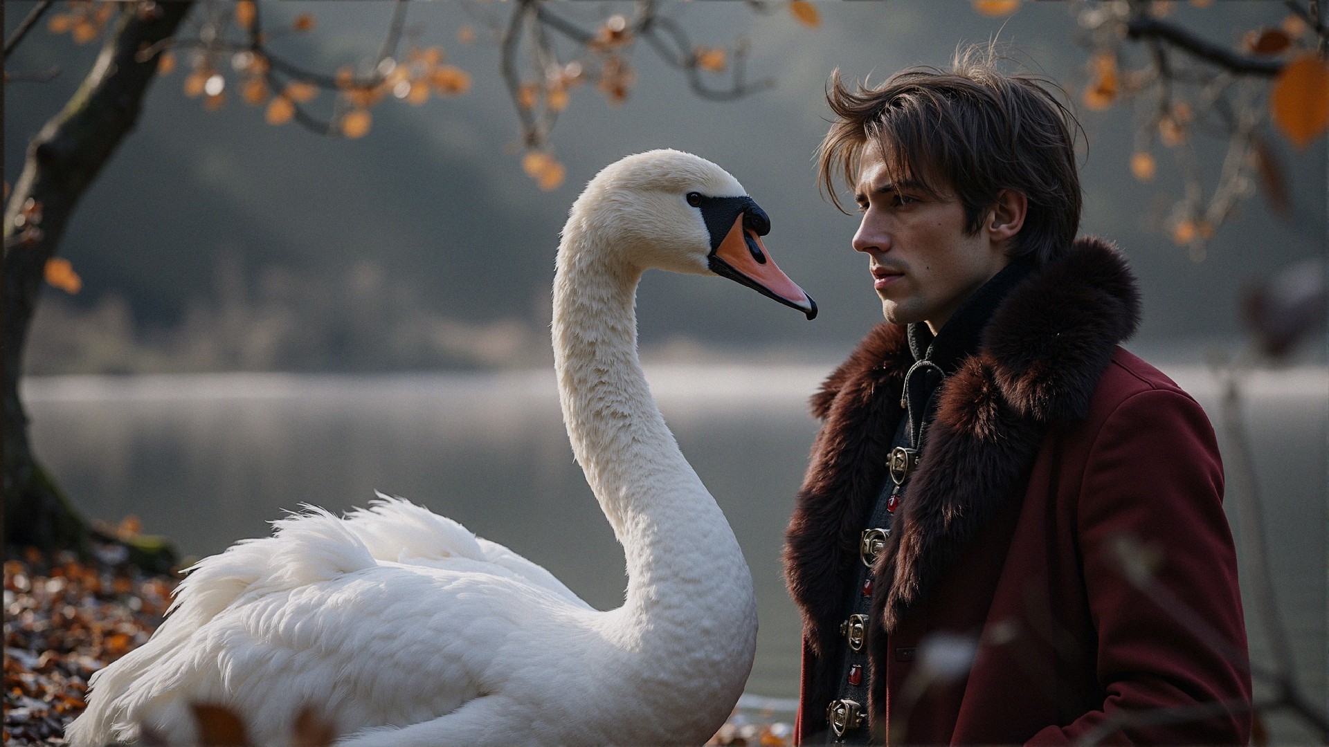 Reflections by the Autumn Lake