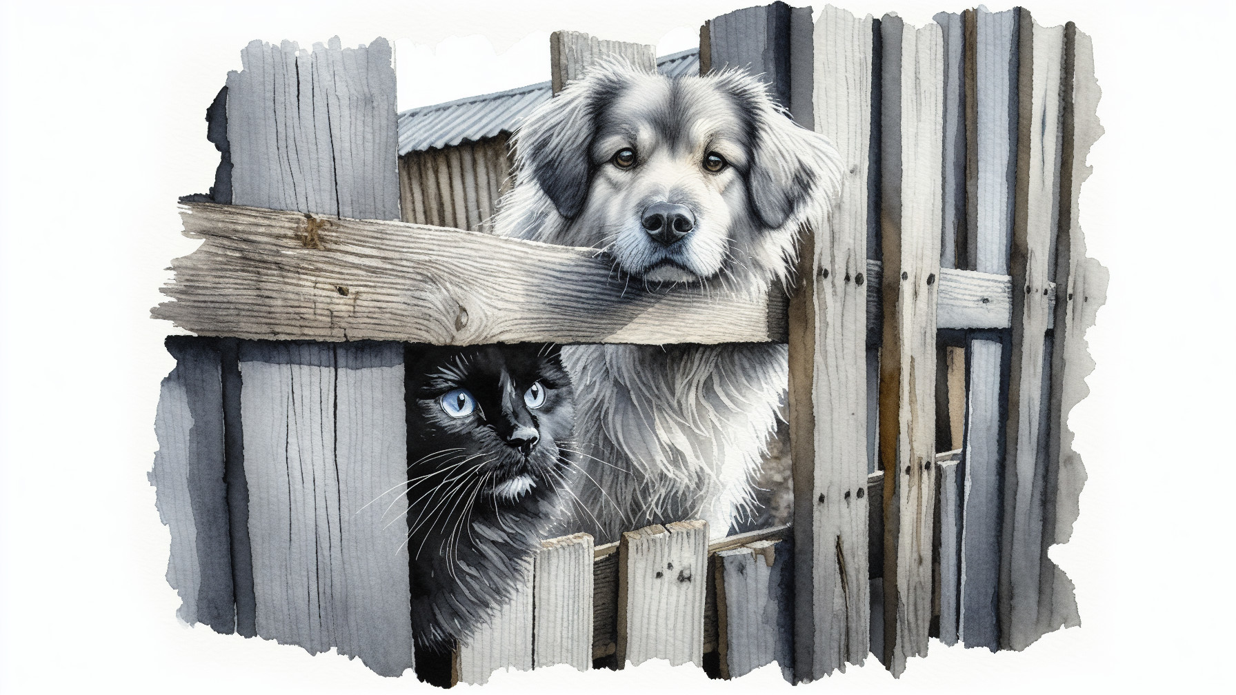 Whimsical Watercolor of Friendship Unleashed
