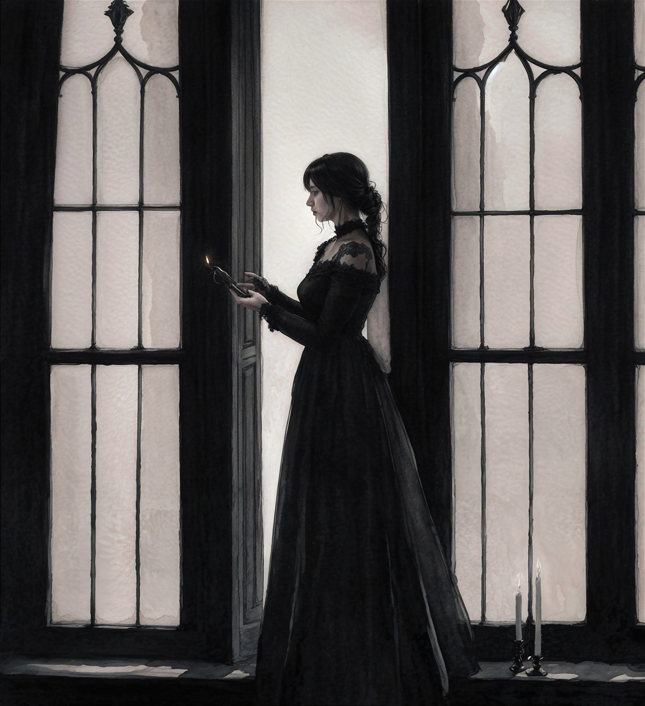 Mystical Elegance in Candlelight