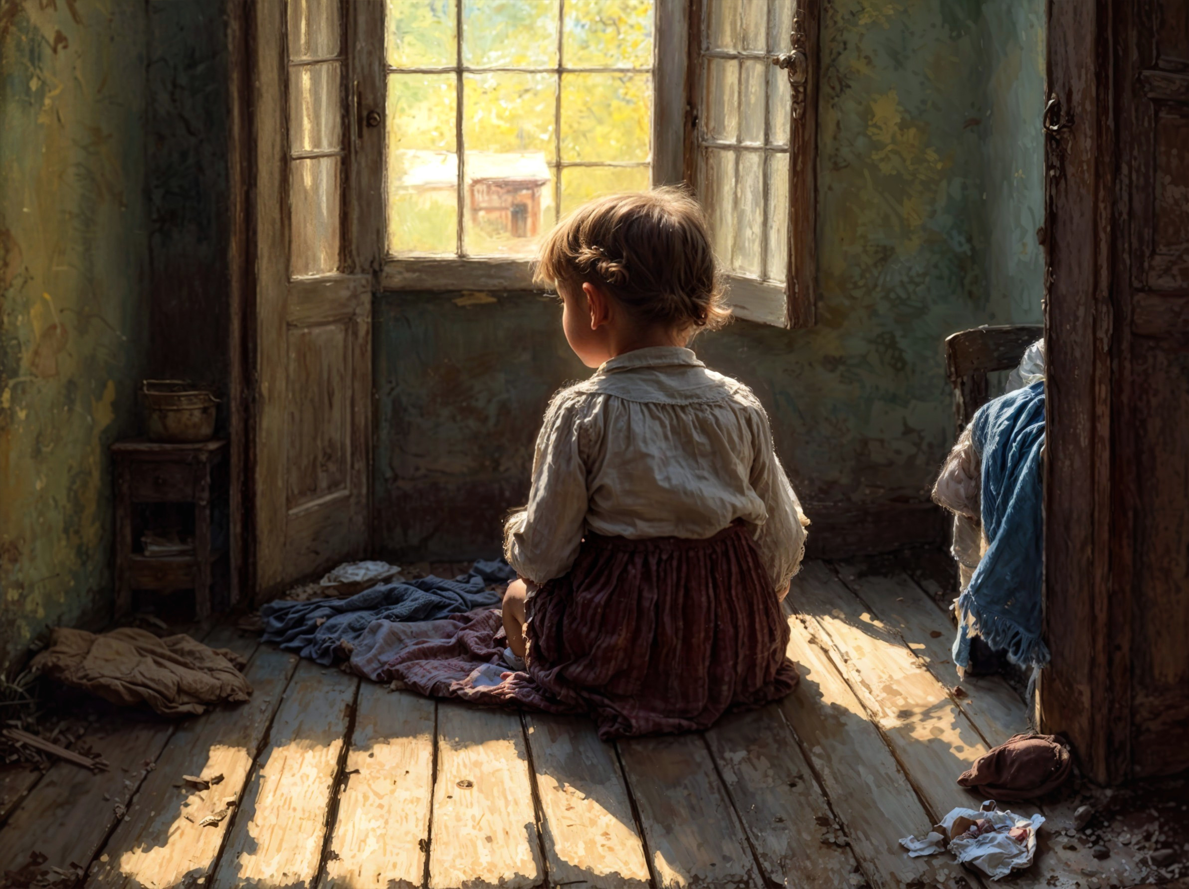 Sunlit Moments in a Nostalgic Room