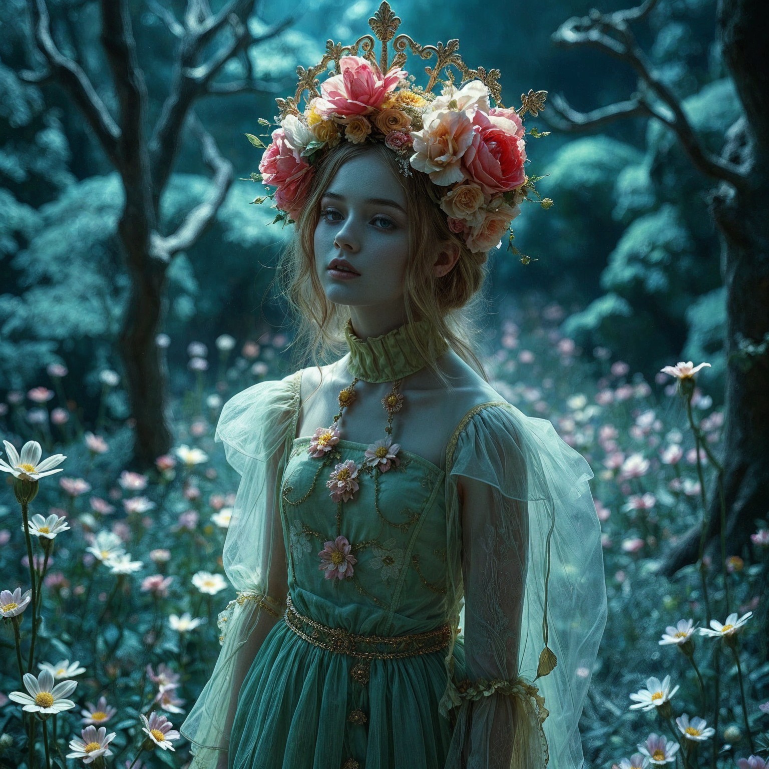 Enchanted Forest: A Floral Dreamscape