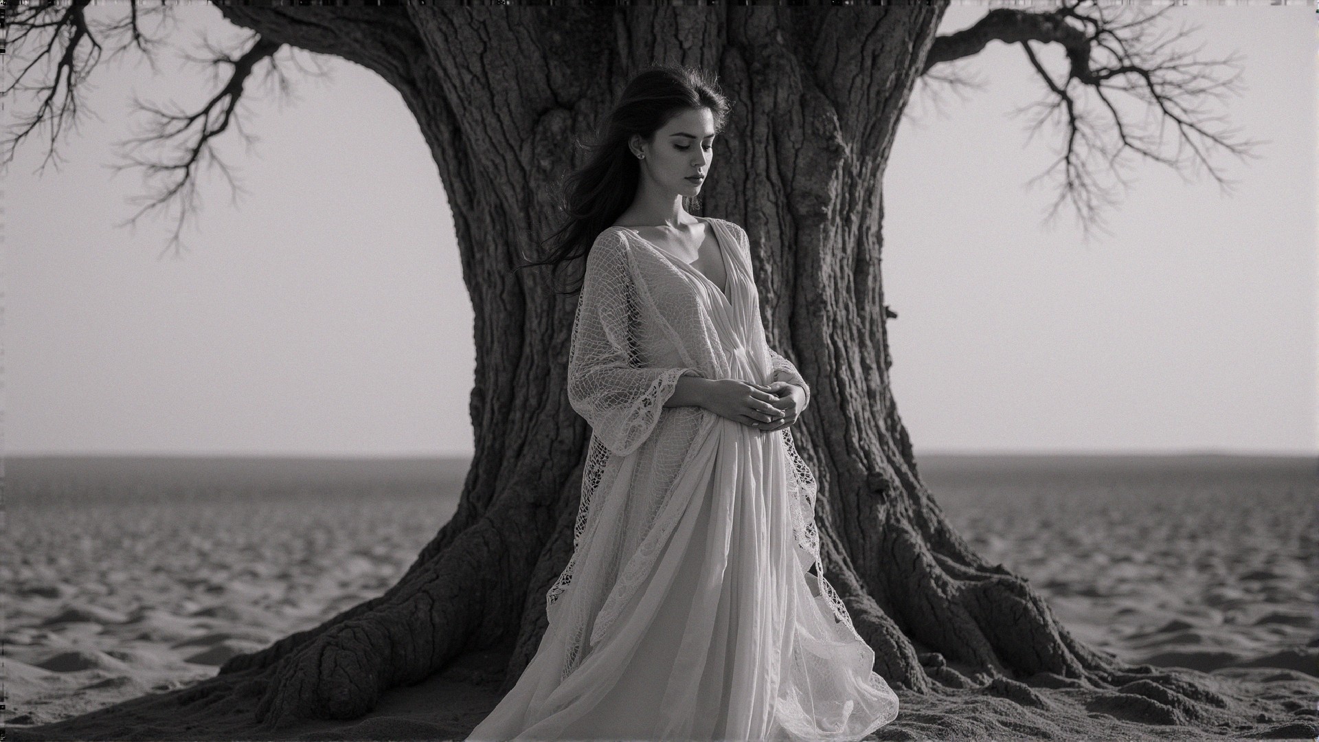 Nature Serenity: A Woman's Reflection (Realisimo)