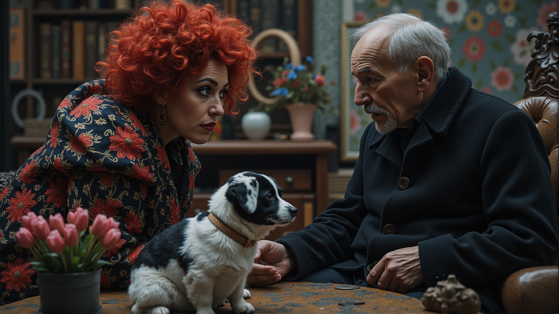 A Tense Exchange Amidst Whimsical Charm