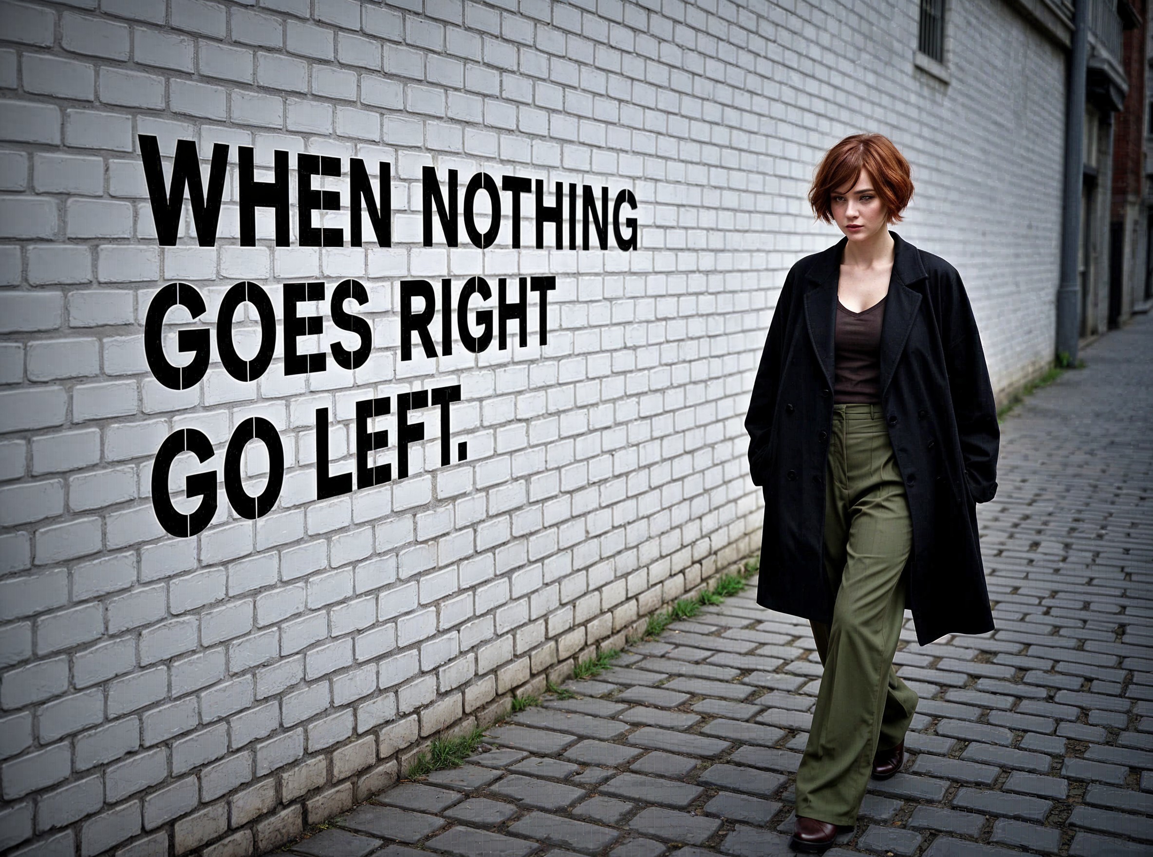 Stylish Woman in Urban Chic Attire