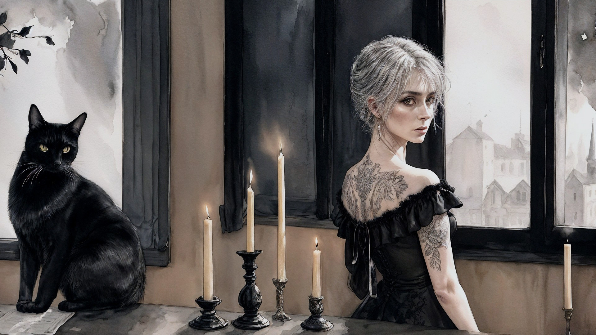 Mystical Beauty in Watercolour Art