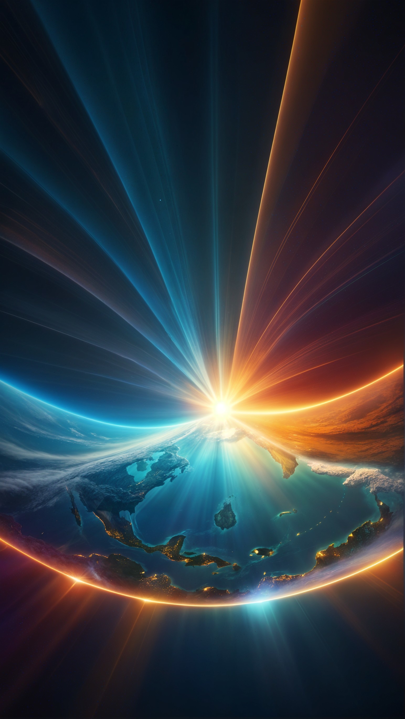 Vibrant Earth: Dawn and Dusk from Space