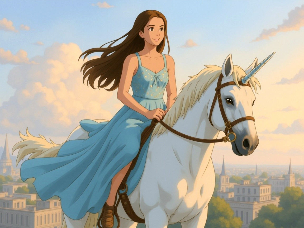 Whimsical Journey with a Unicorn Adventure
