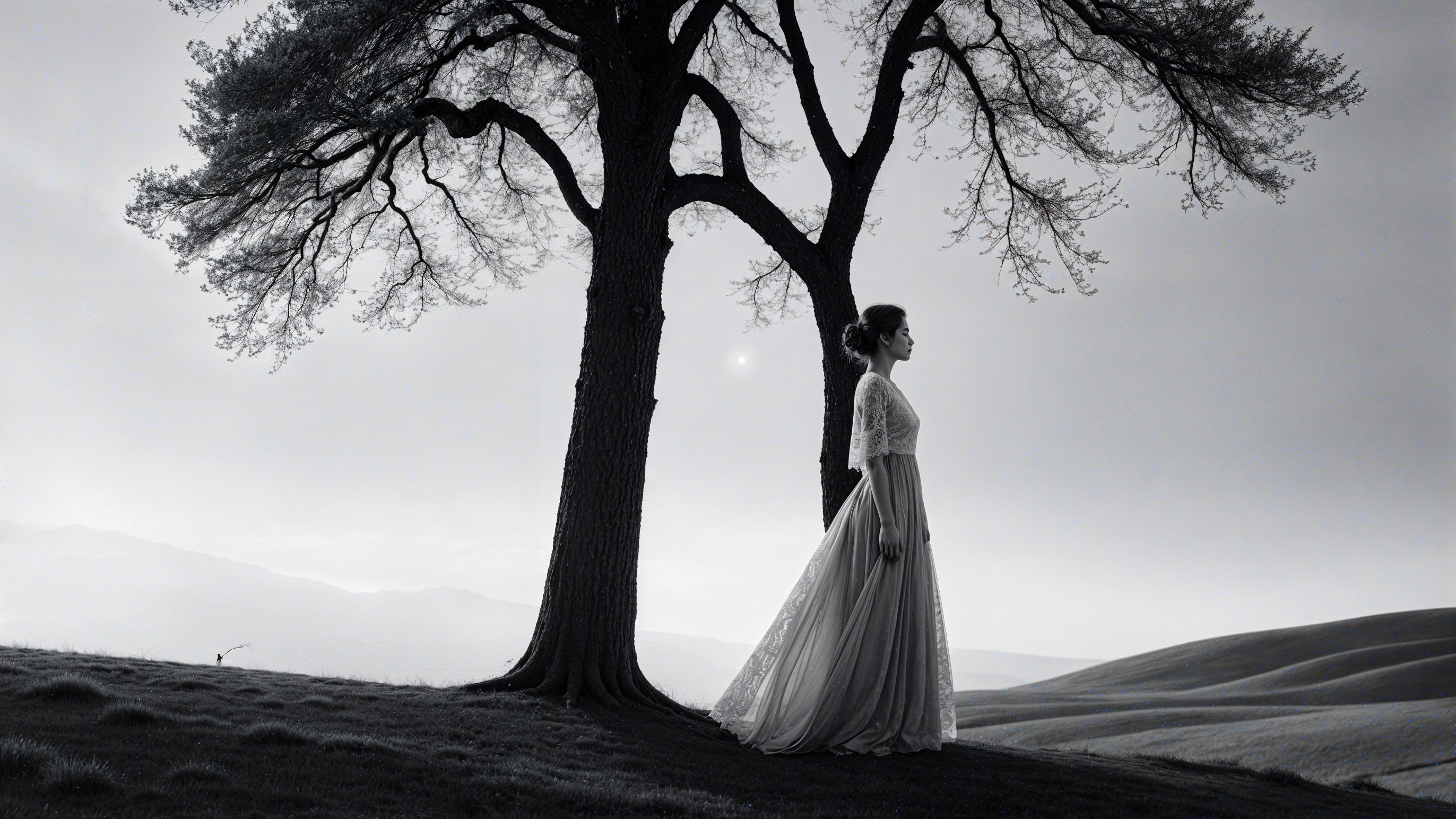 Nature Serenity: A Woman's Reflection (DaVinci2)