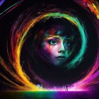 Hyperrealistic Digital Painting of a Young Woman