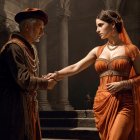 Emotional Encounter in an Ancient Grand Setting