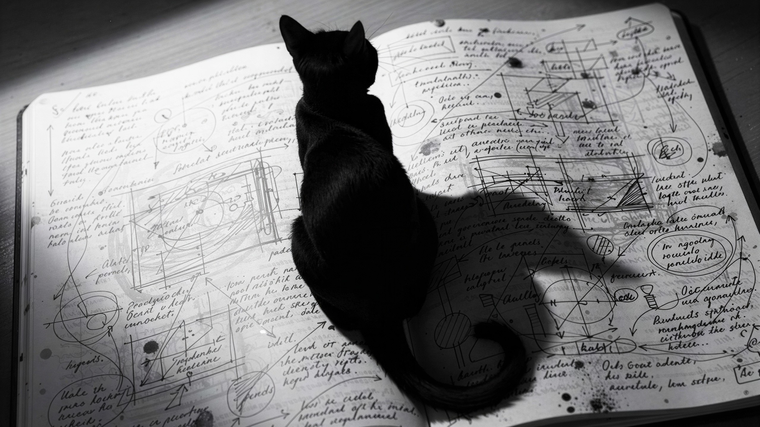 A Cat's Perspective on a Writer's Chaos (FluX 2 Pro)