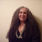 Elegant portrait of a woman with curly hair