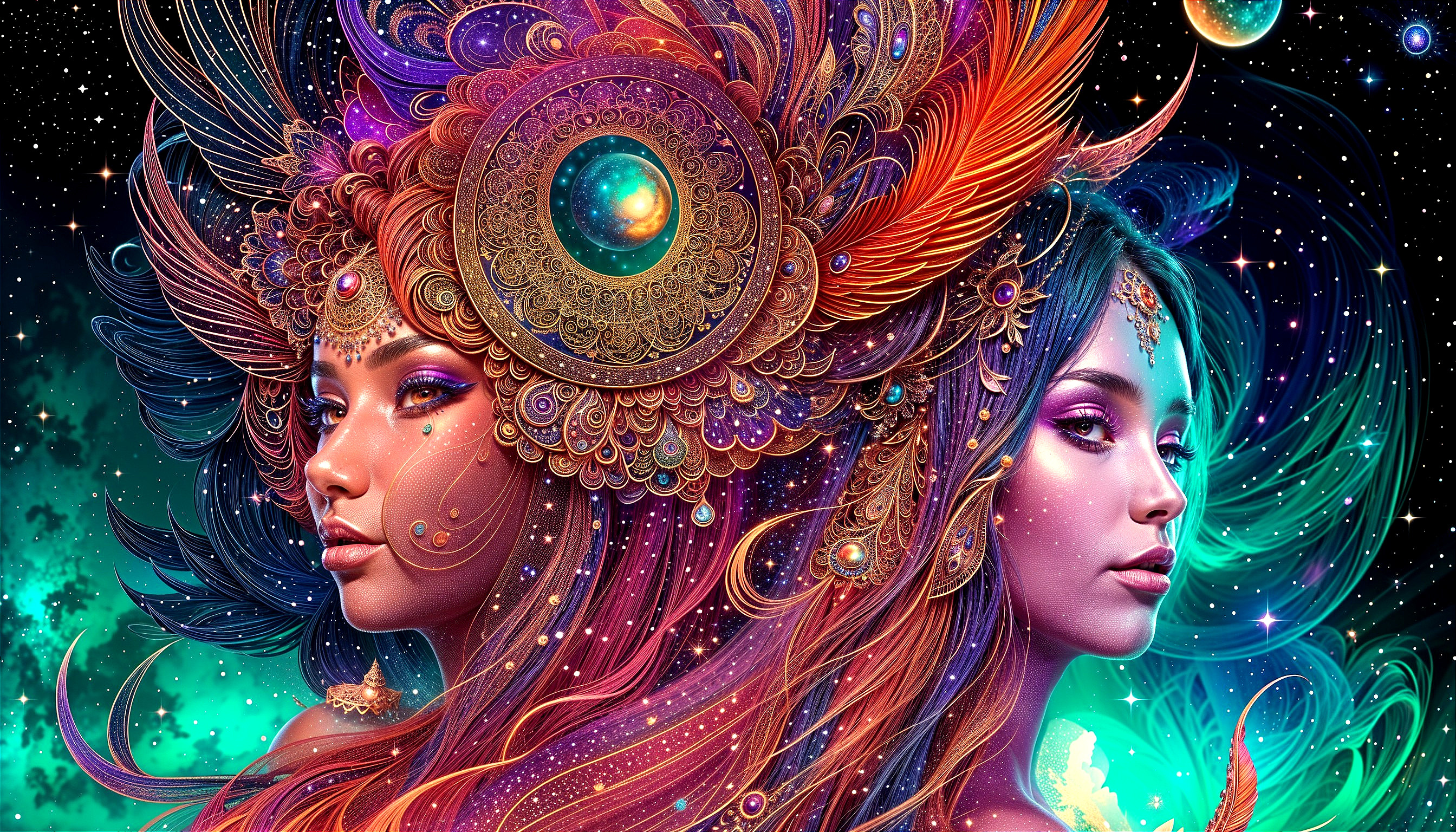 Celestial Headdress Sisters