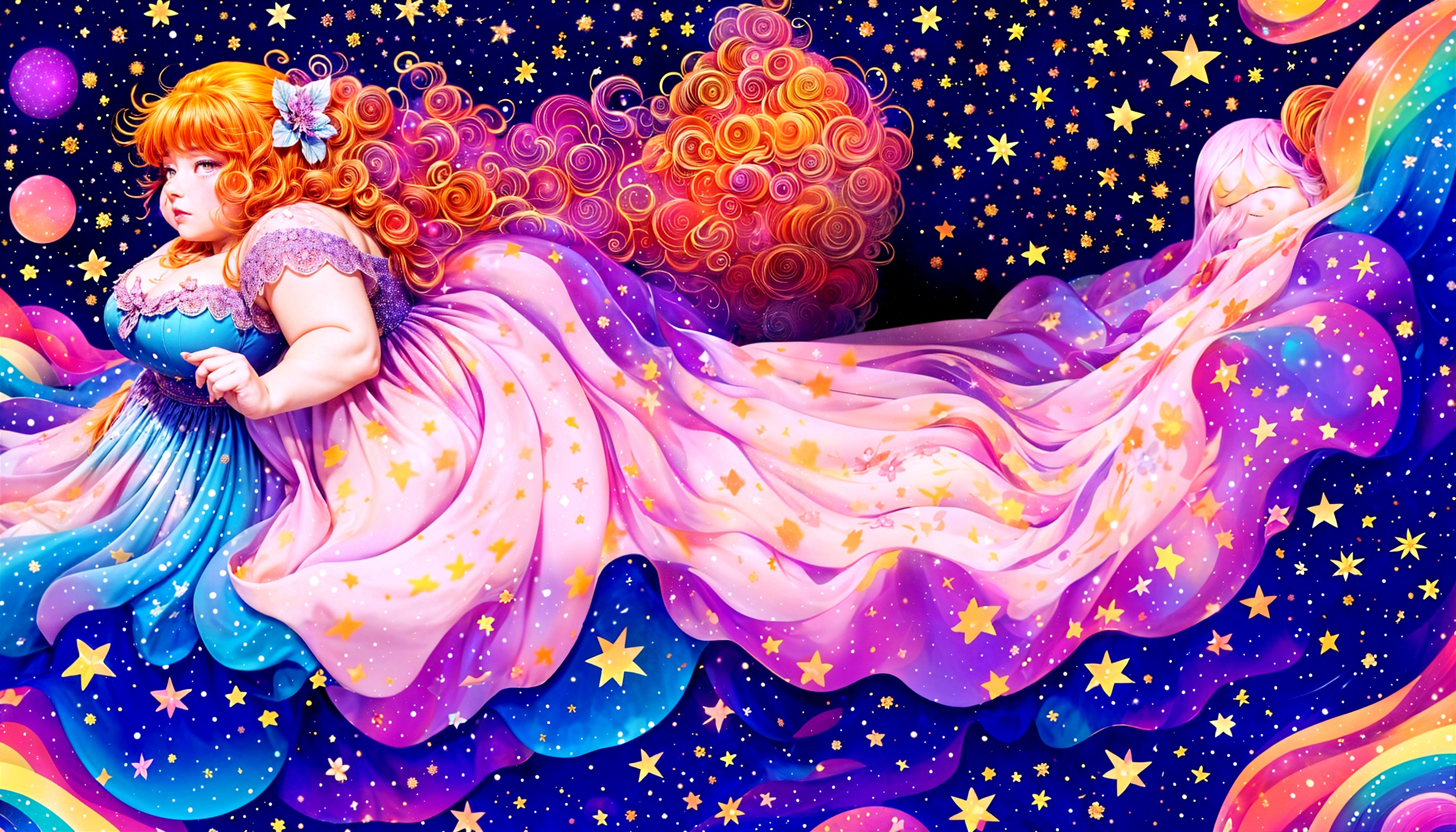 Starry Night Dreamer in Cosmos