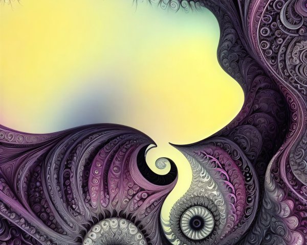 Vibrant Abstract Design with Swirling Patterns