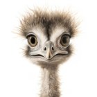 Surreal Figure with Intricate Headpiece and Patterns