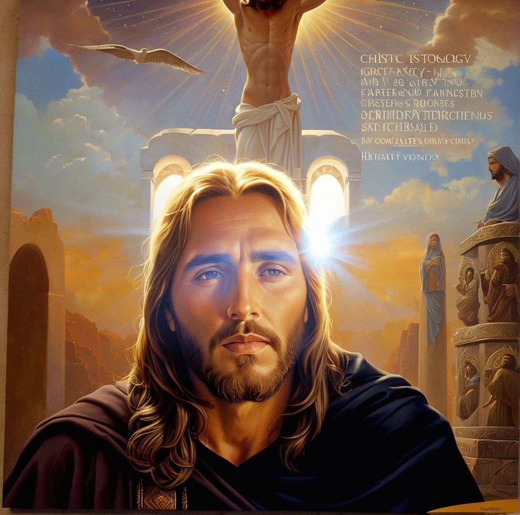 Serene figure in flowing robes with radiant light