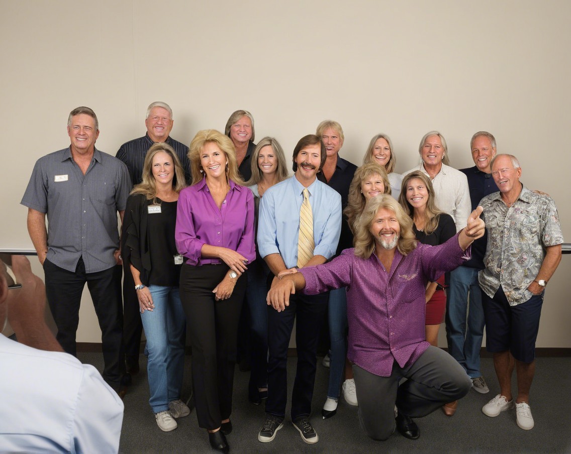 Diverse Group of People Smiling in Neutral Setting