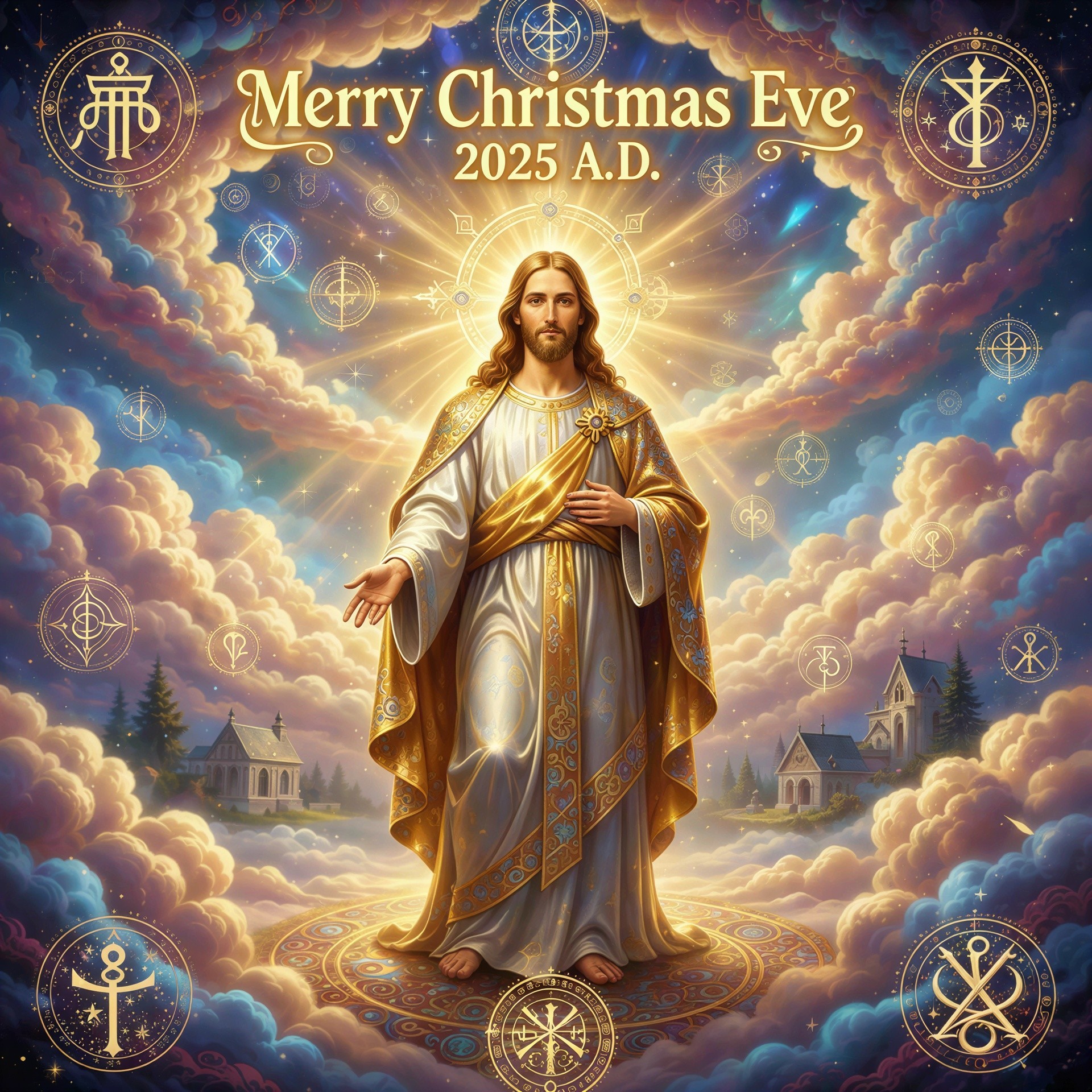 AI-Generated Image of Jesus in Ethereal Setting