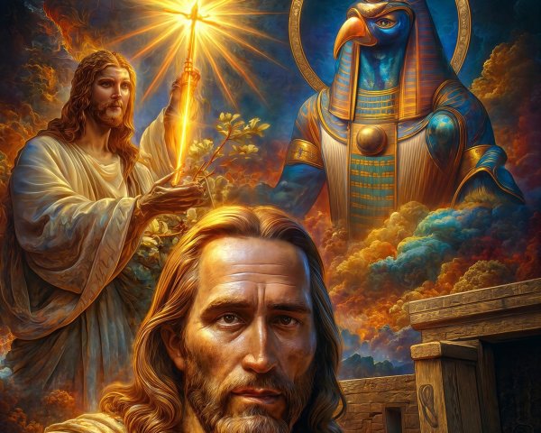 Digital Painting of Two Men with Intense Expressions