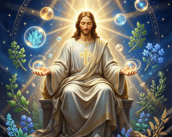 Jesus Christ as "The Great Physician" in Radiant Light