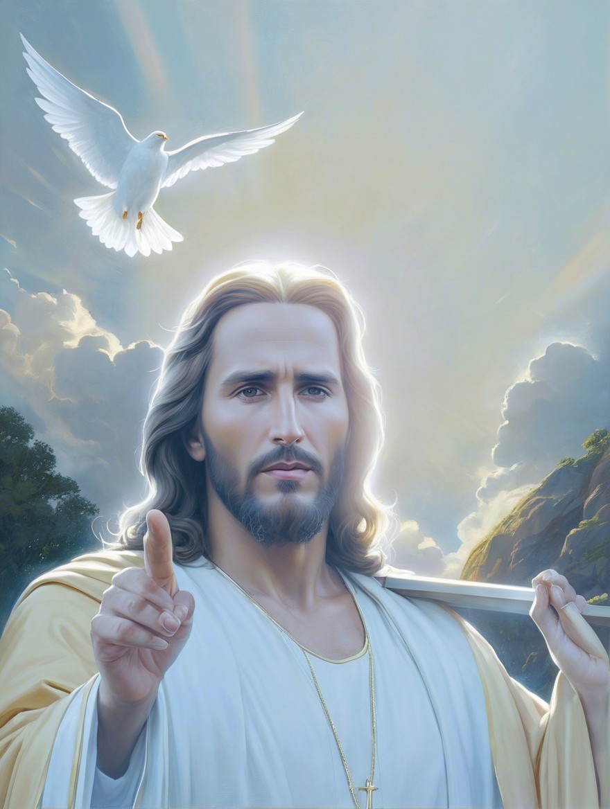 Religious Leader with Dove Symbolizing Peace and Hope