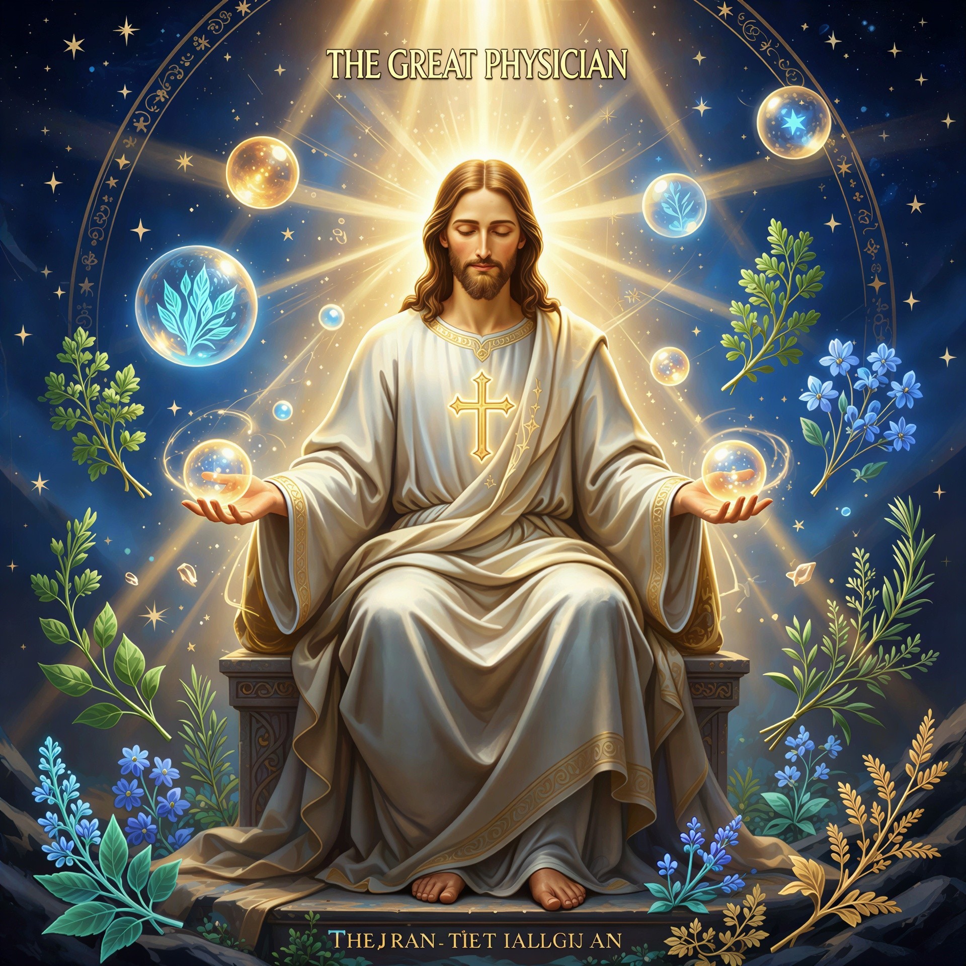 Jesus Christ as "The Great Physician" in Radiant Light