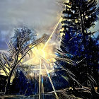 Digital Illustration of Jesus Christ in Celestial Setting