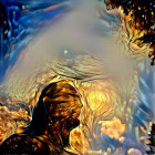 Serene depiction of Jesus with divine elements