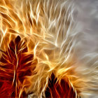 Lions in Dramatic Sky with Spiritual Silhouettes