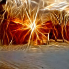 Majestic Lions Roaring Amidst Dramatic Clouds