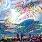 Detailed Digital Painting of Jesus with Halo and Robes