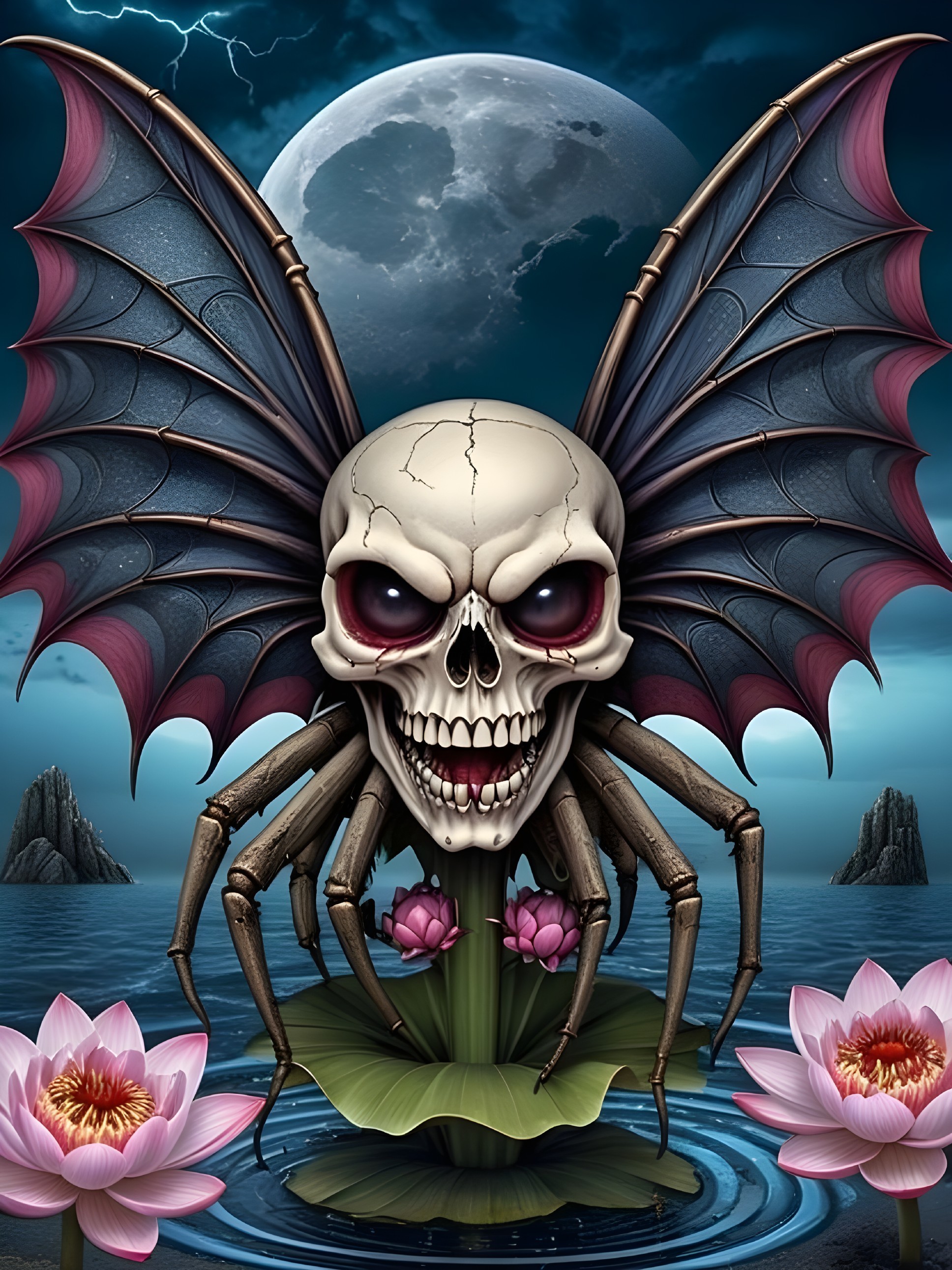 Skull with Wings
