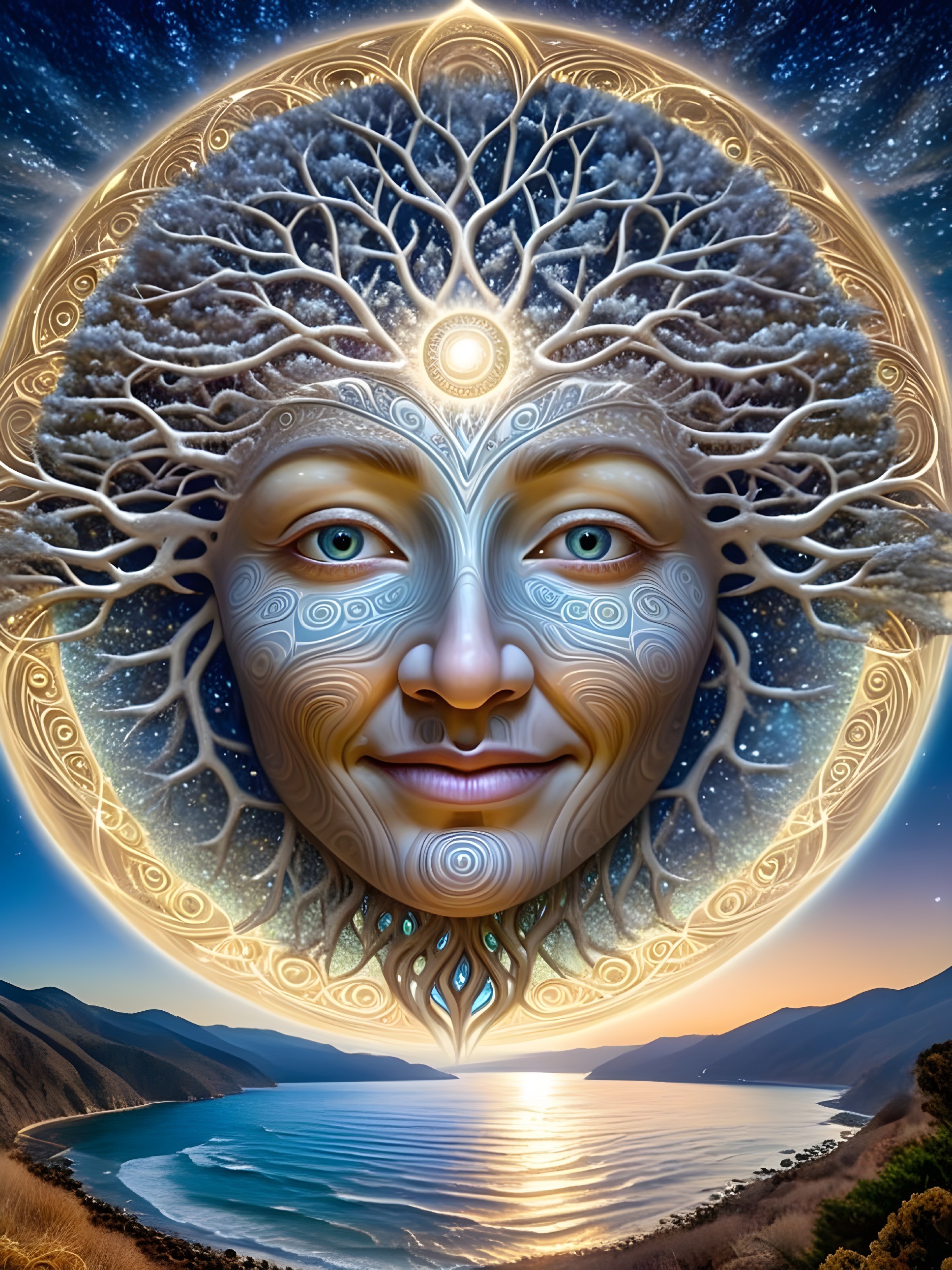 Surreal Nature and Spirituality with Cosmic Elements