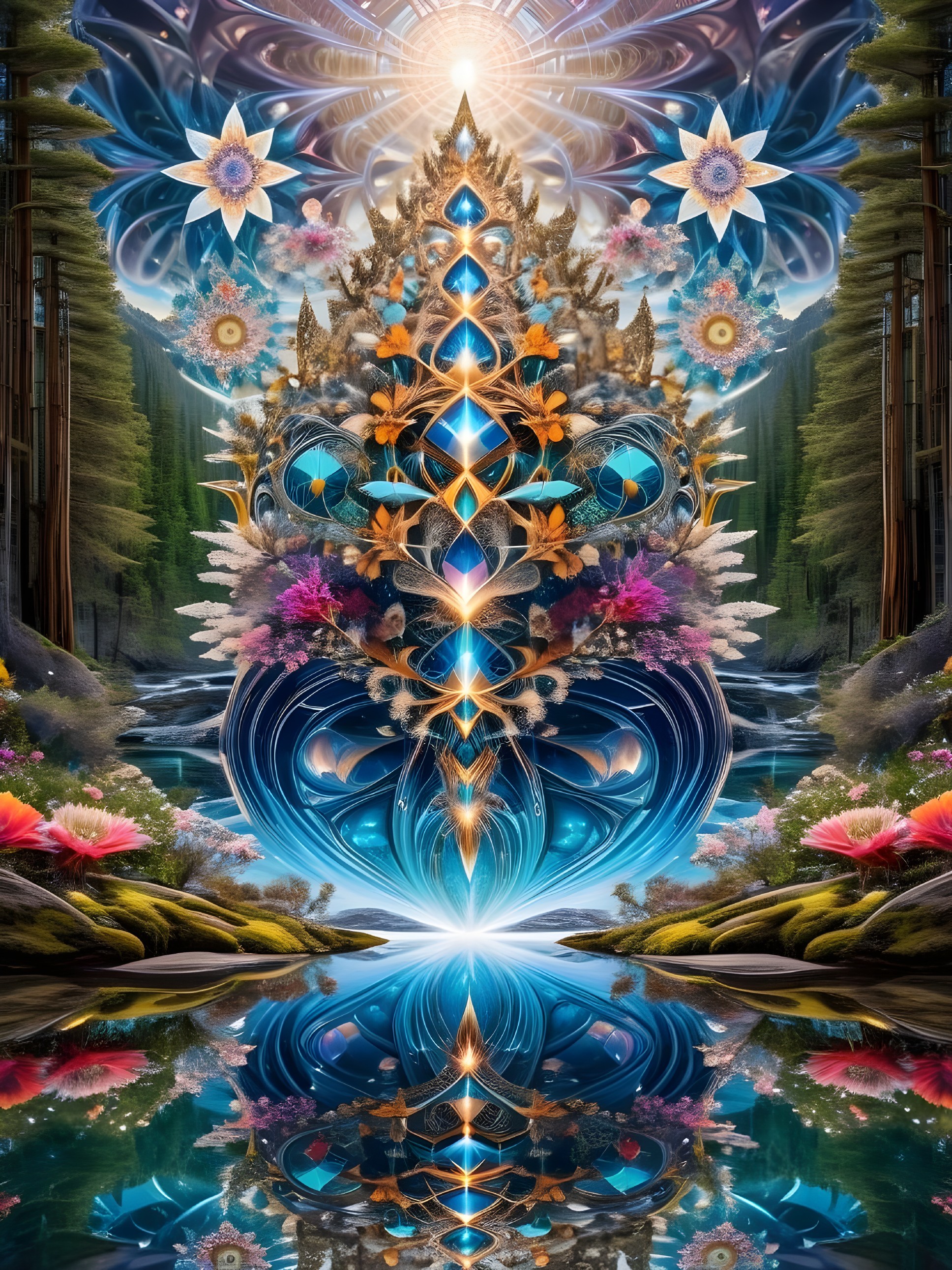 Vibrant Colors and Intricate Patterns in Mystical Design