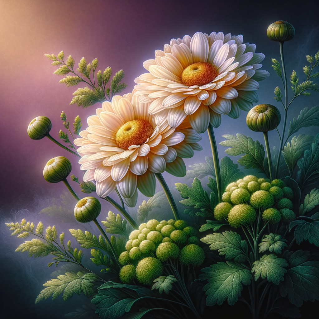Beautiful Floral Arrangement with Daisies and Foliage