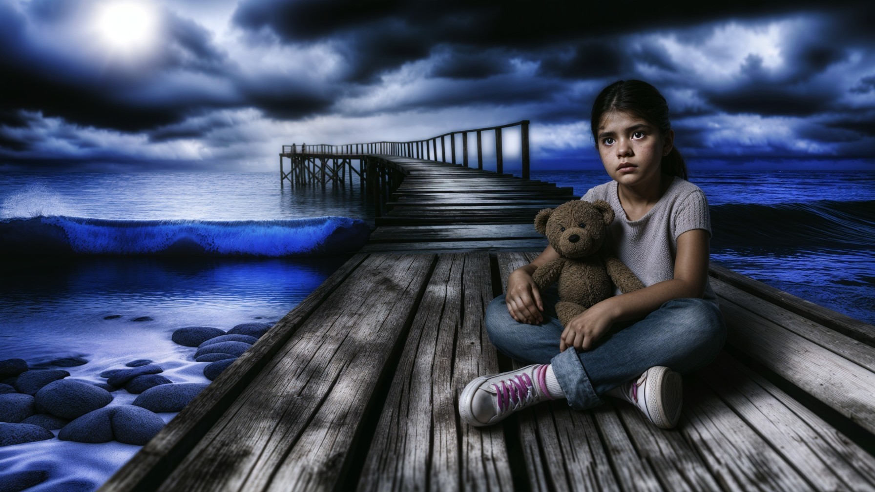 A Night of Reflection by the Pier