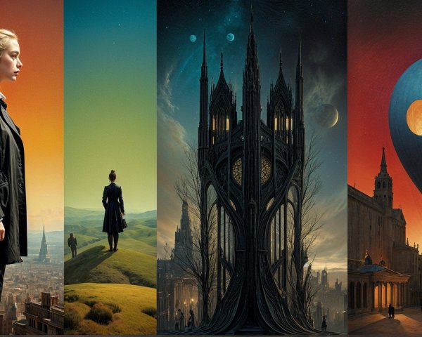 Collage of Four Distinct Scenic Visuals