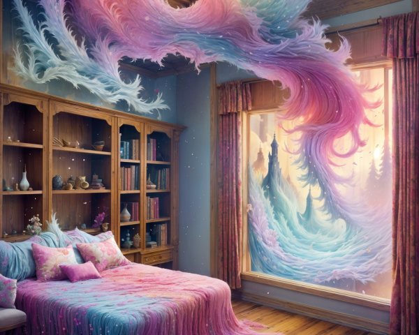 Dreamy Room Design with Pastel Colors and Patterns