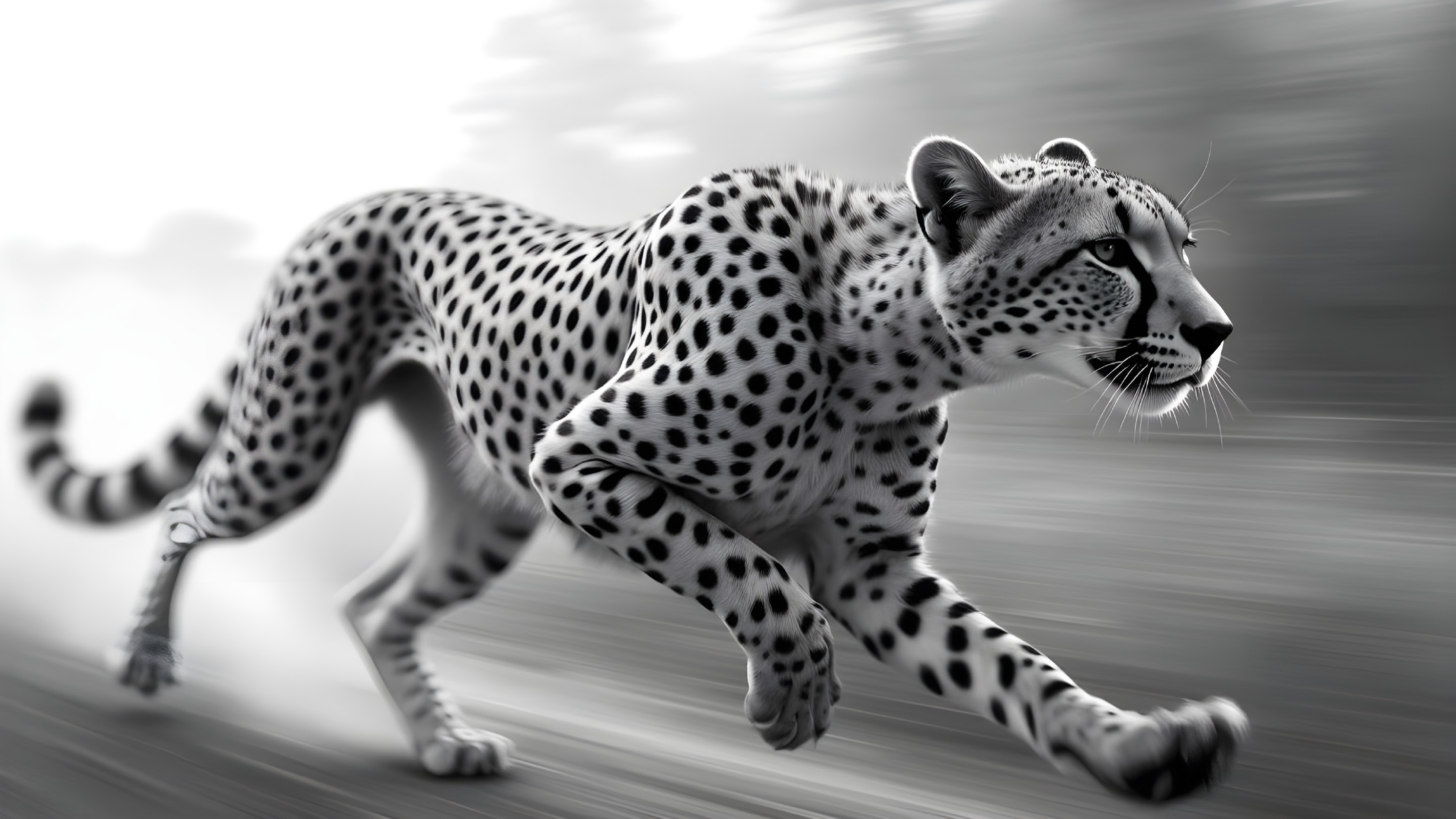 Cheetah in Motion: Speed and Grace Captured