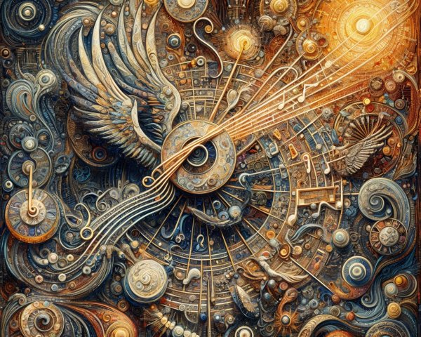 Surreal Composition of Patterns with Clockwork and Music