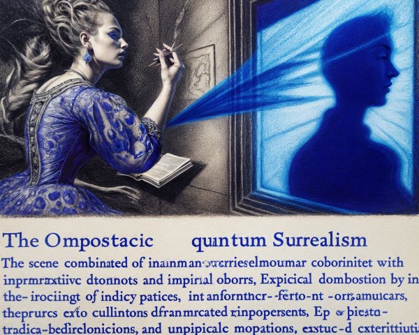 Surreal Artistic Composition with Historical Figure