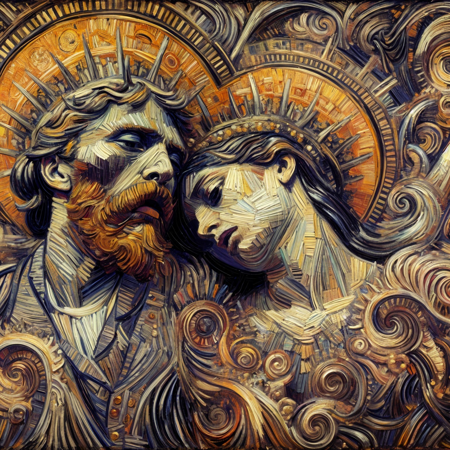 Stylized Representation of Intimate Figures with Halos